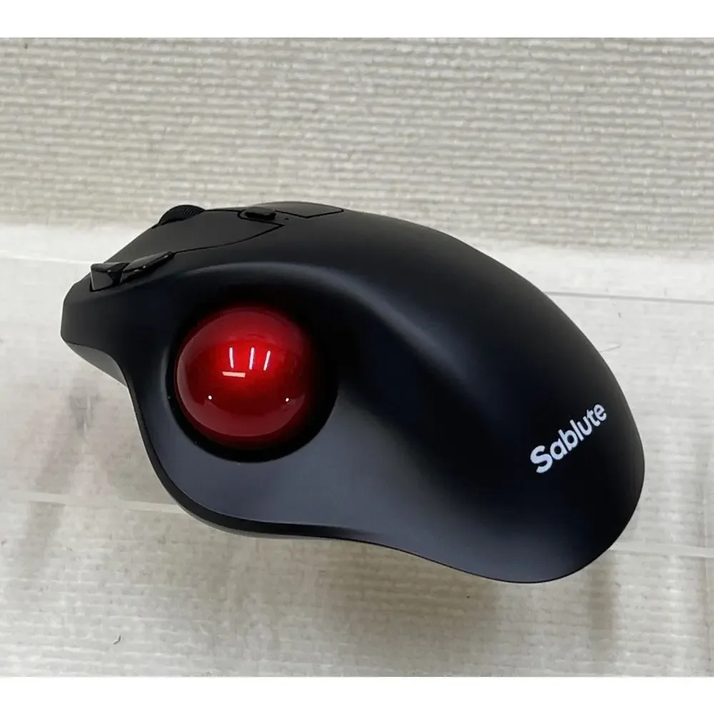SABLUTE MAM2 Wireless Trackball Mouse - Ergonomic Thumb Control - Open Box New